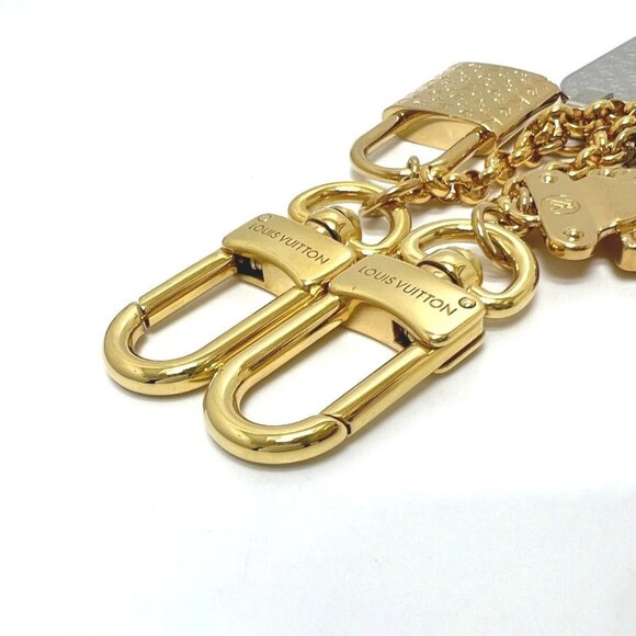LOUIS VUITTON M01314 Chain-nanogram Icon Key ring Key Holder Bag Charm - Picture 3 of 9